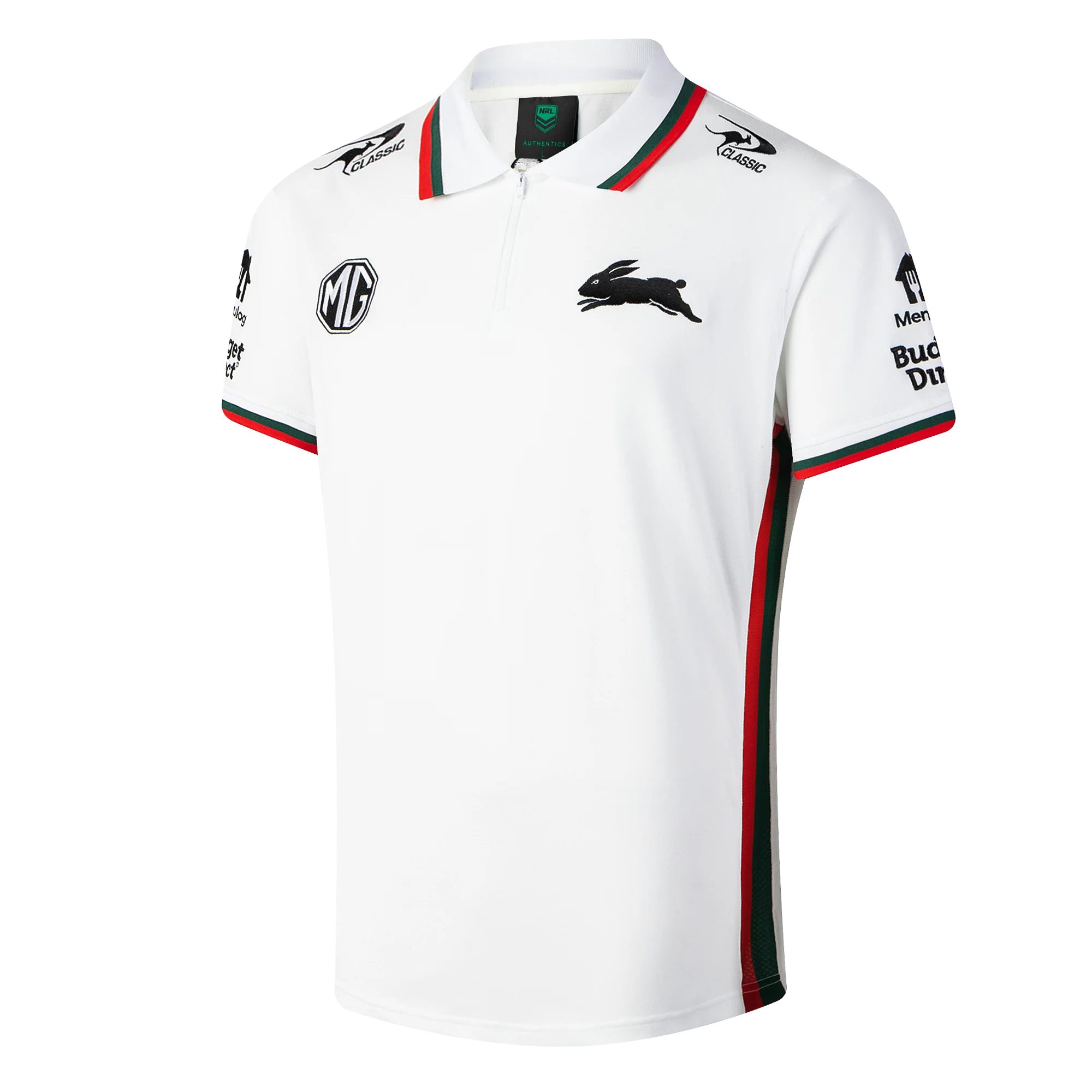 South Sydney Rabbitohs Mens 2026 Media Polo White - Image 2