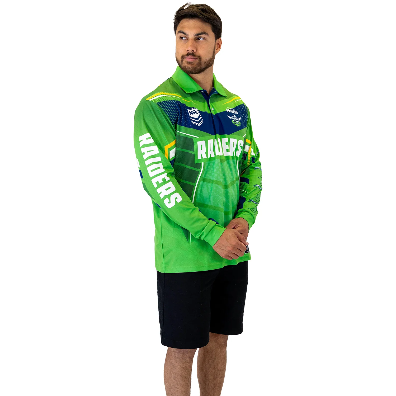 Raiders Cyber Fishing Shirt Mens - Image 3