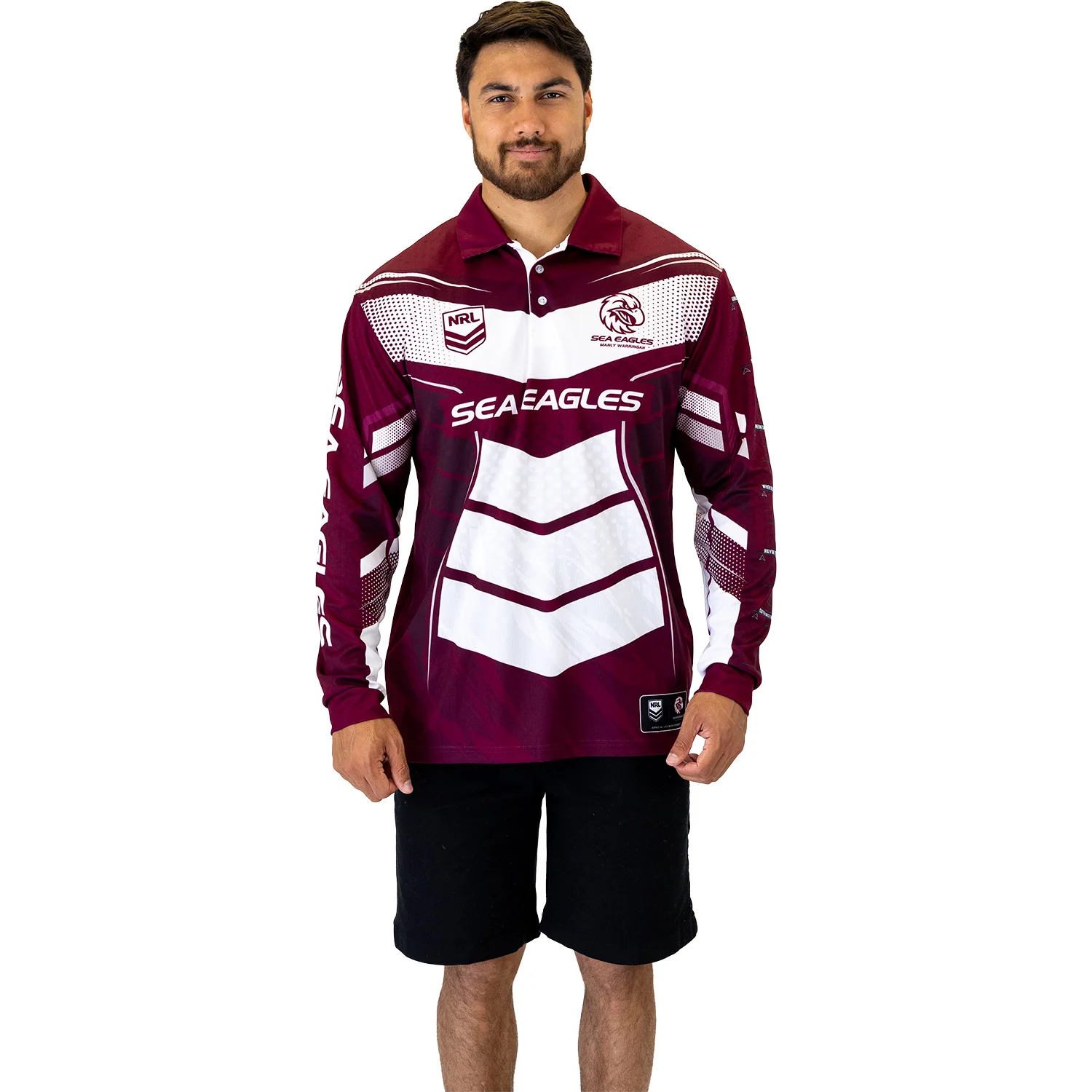 Sea Eagles Cyber Fishing Shirt Mens