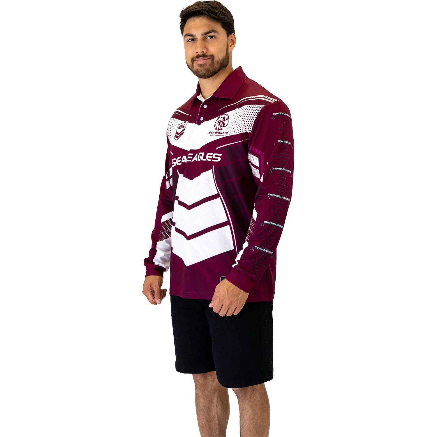 Sea Eagles Cyber Fishing Shirt Mens - Image 2