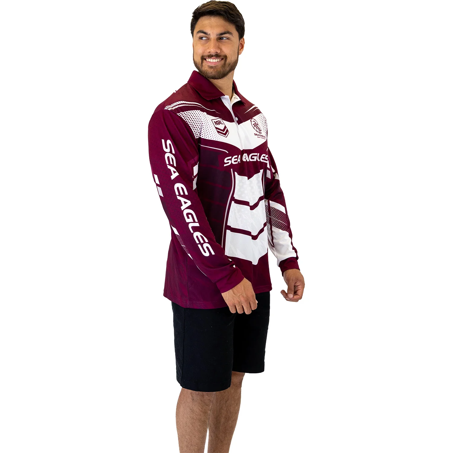 Sea Eagles Cyber Fishing Shirt Mens - Image 3