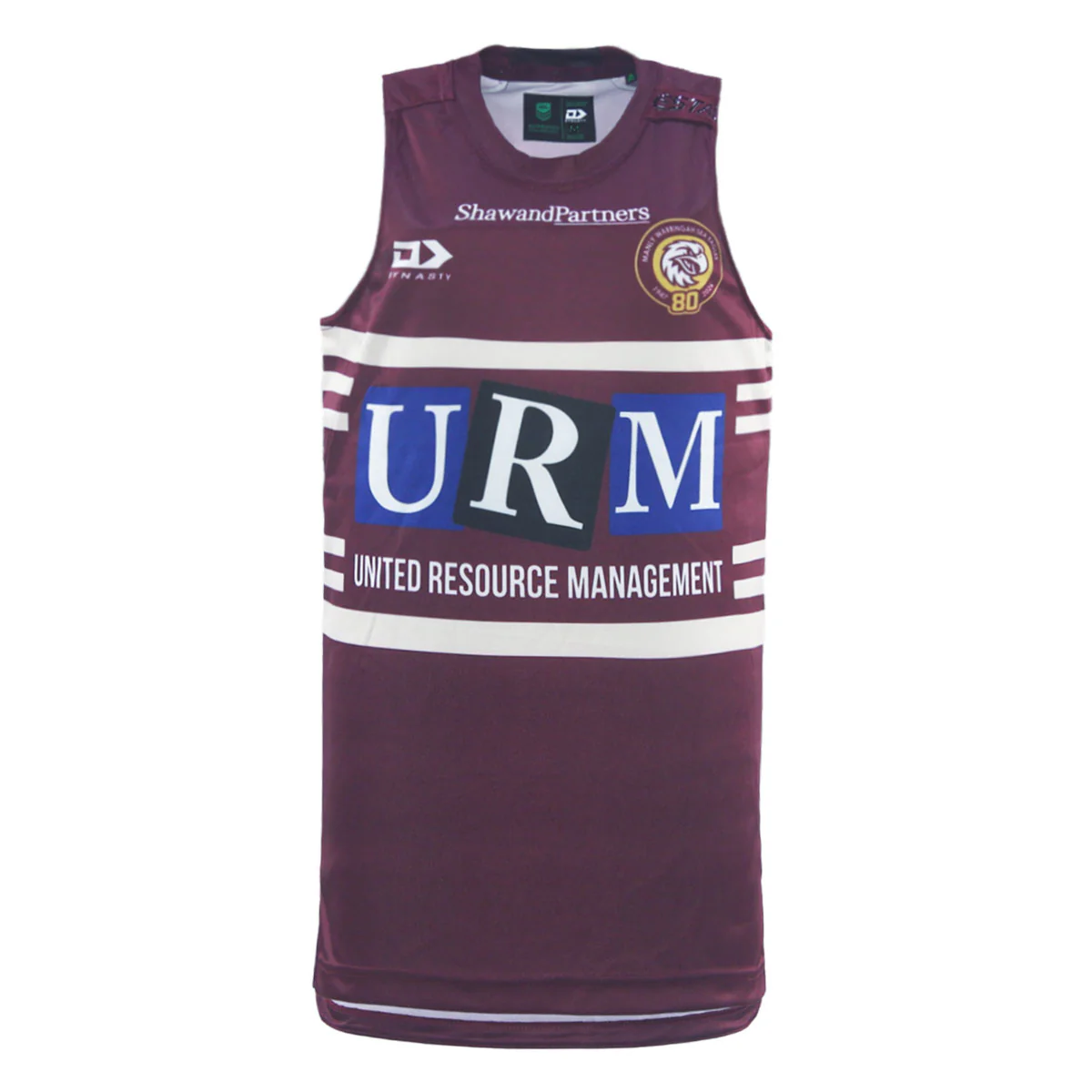 Manly Warringah Sea Eagles Mens 2026 Training Singlet Maroon