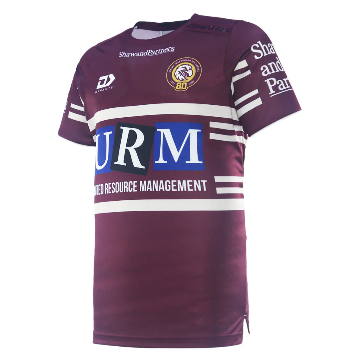 Manly Warringah Sea Eagles Mens 2026 Training Tee Maroon - Image 2