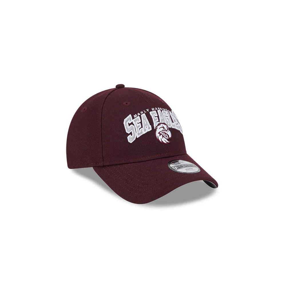 Manly Warringah Sea Eagles Youth 9Forty Logo Arch Cap - Image 3