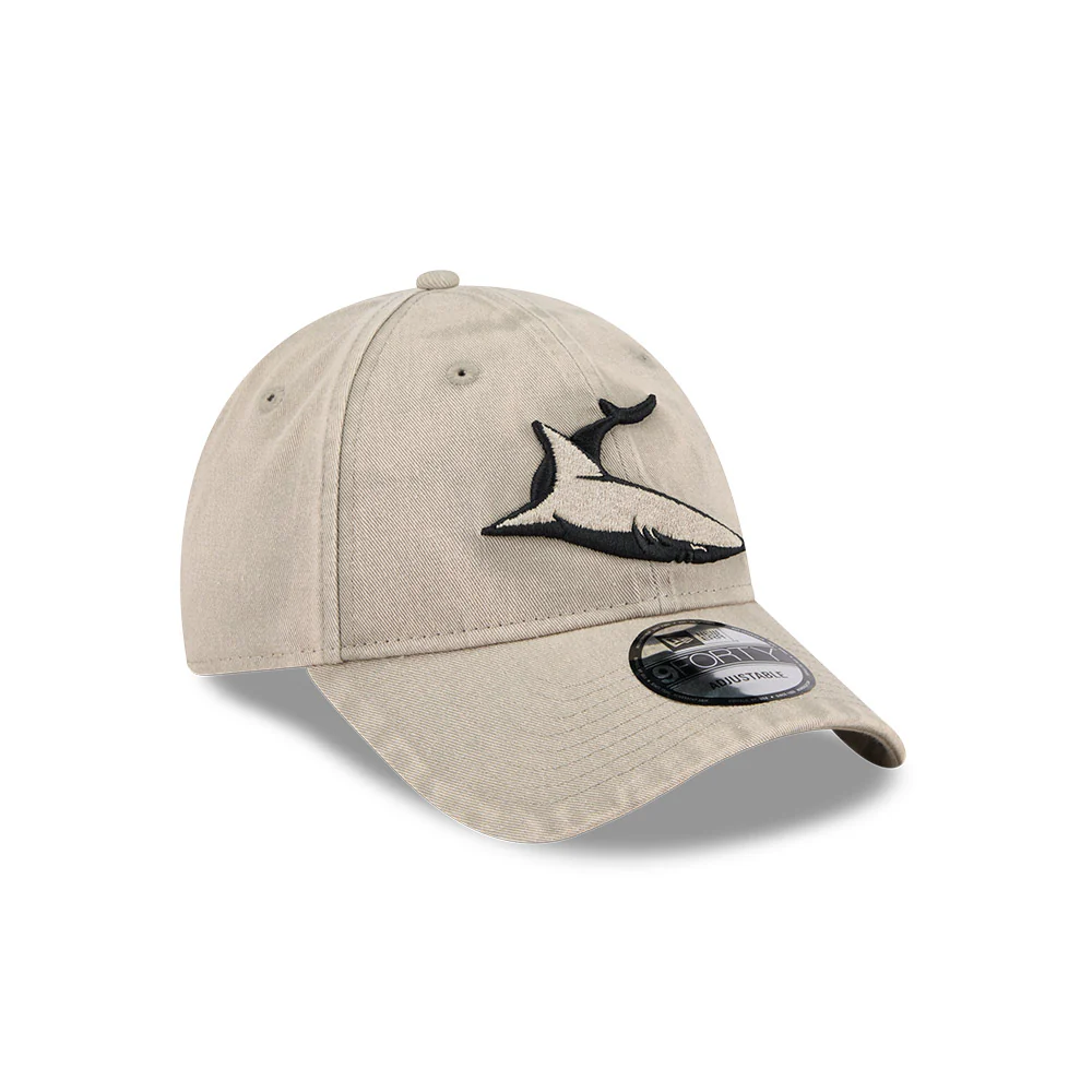 Cronulla-Sutherland Sharks 9Forty Washed Pebble Cap - Image 5
