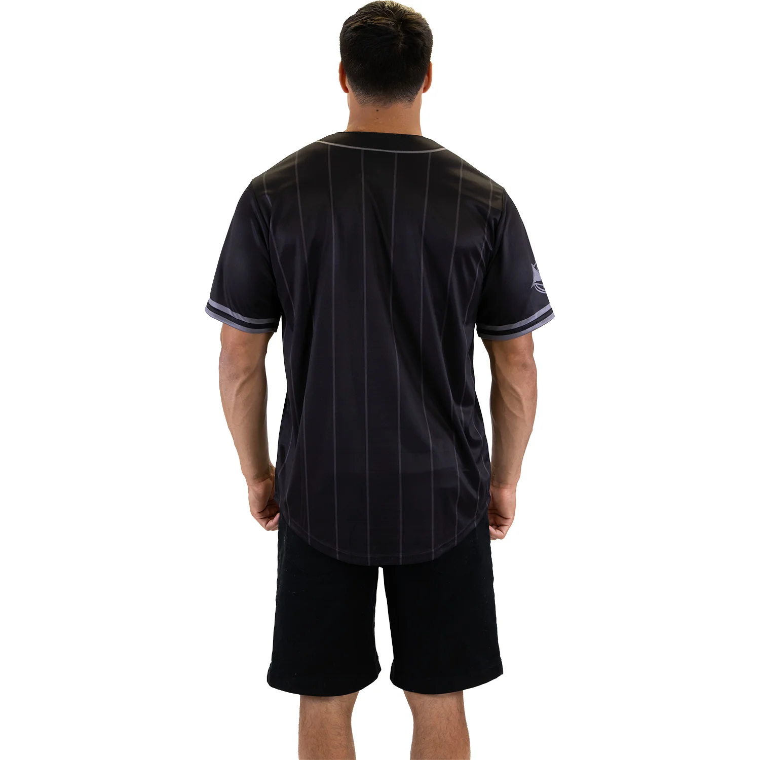 Cronulla-Sutherland Sharks Adult Blackout Baseball Shirt - Image 4