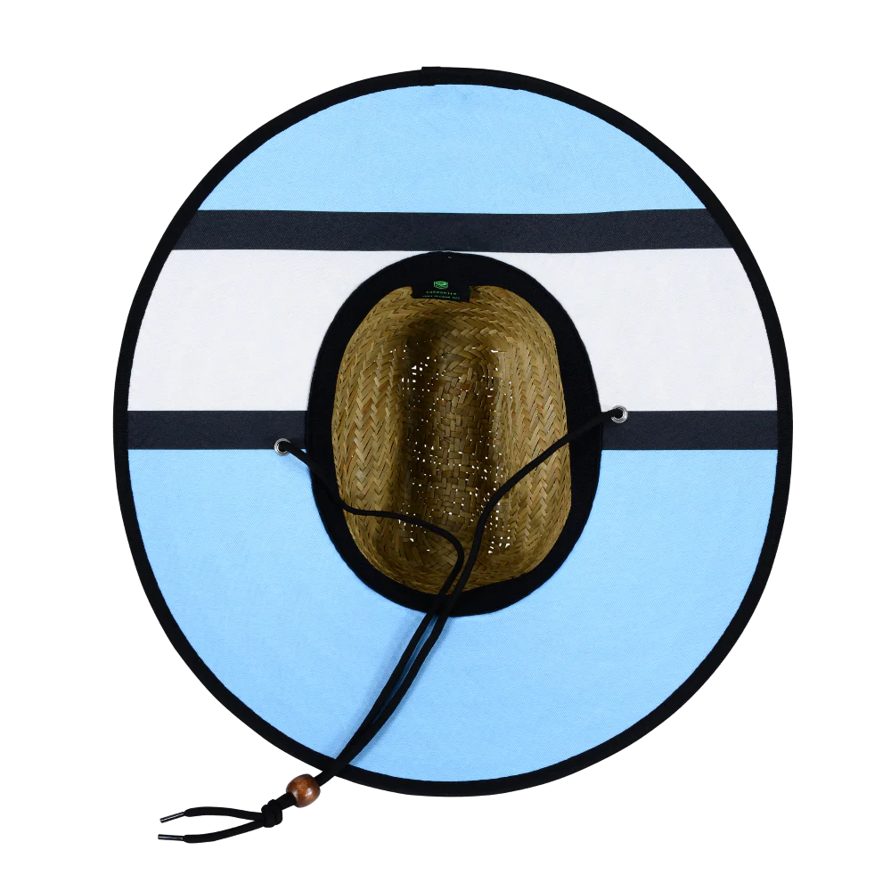 Sharks Adult Retro Straw Hat - Image 2