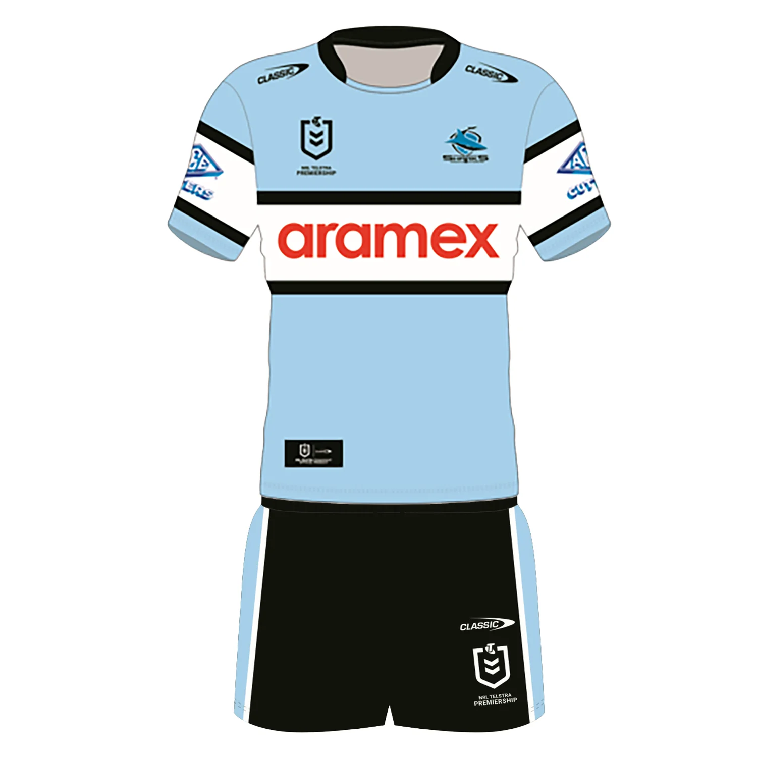 Cronulla-Sutherland Sharks 2024 Infant Home Kit Set