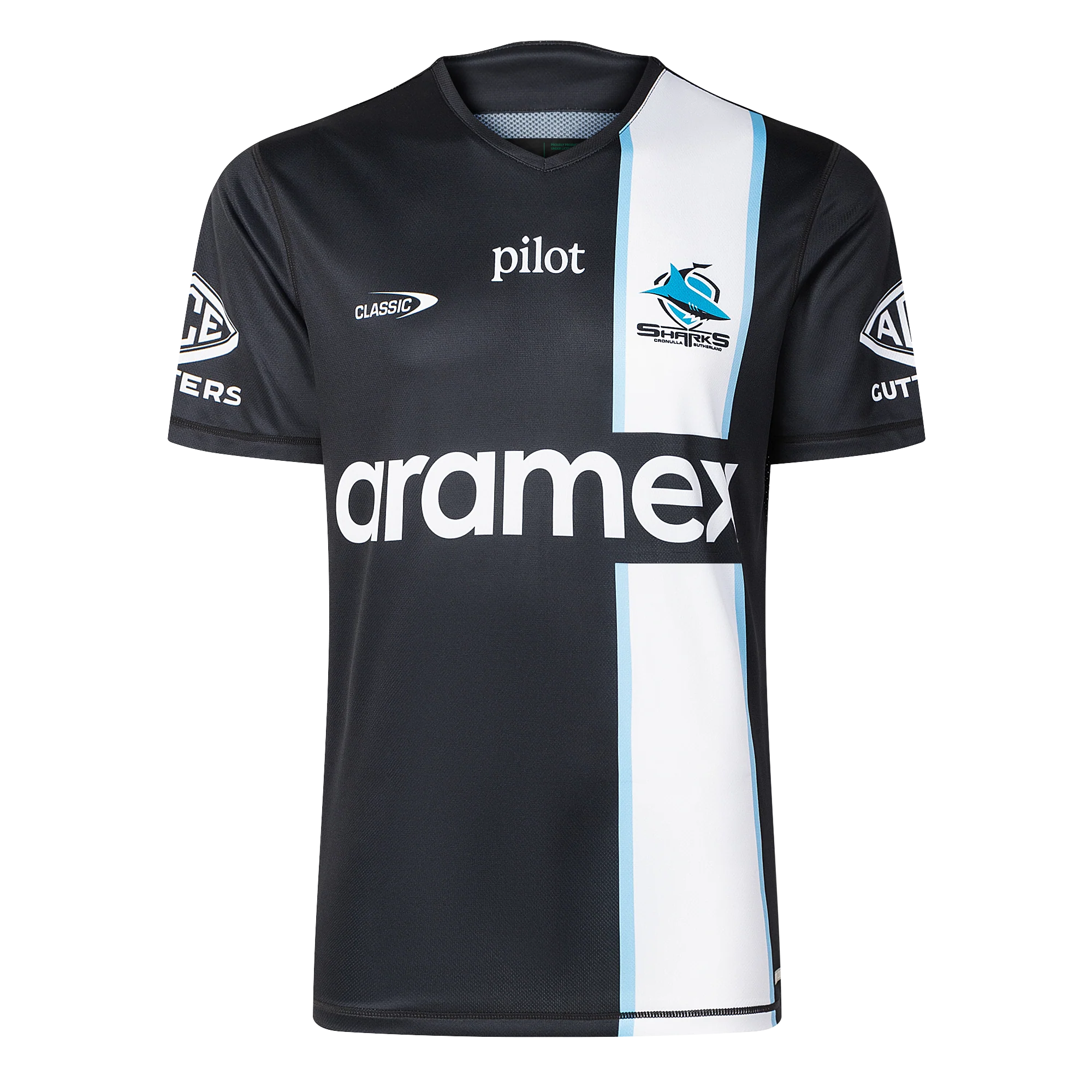 Cronulla Sharks Mens 2026 Pro Training Tee Black