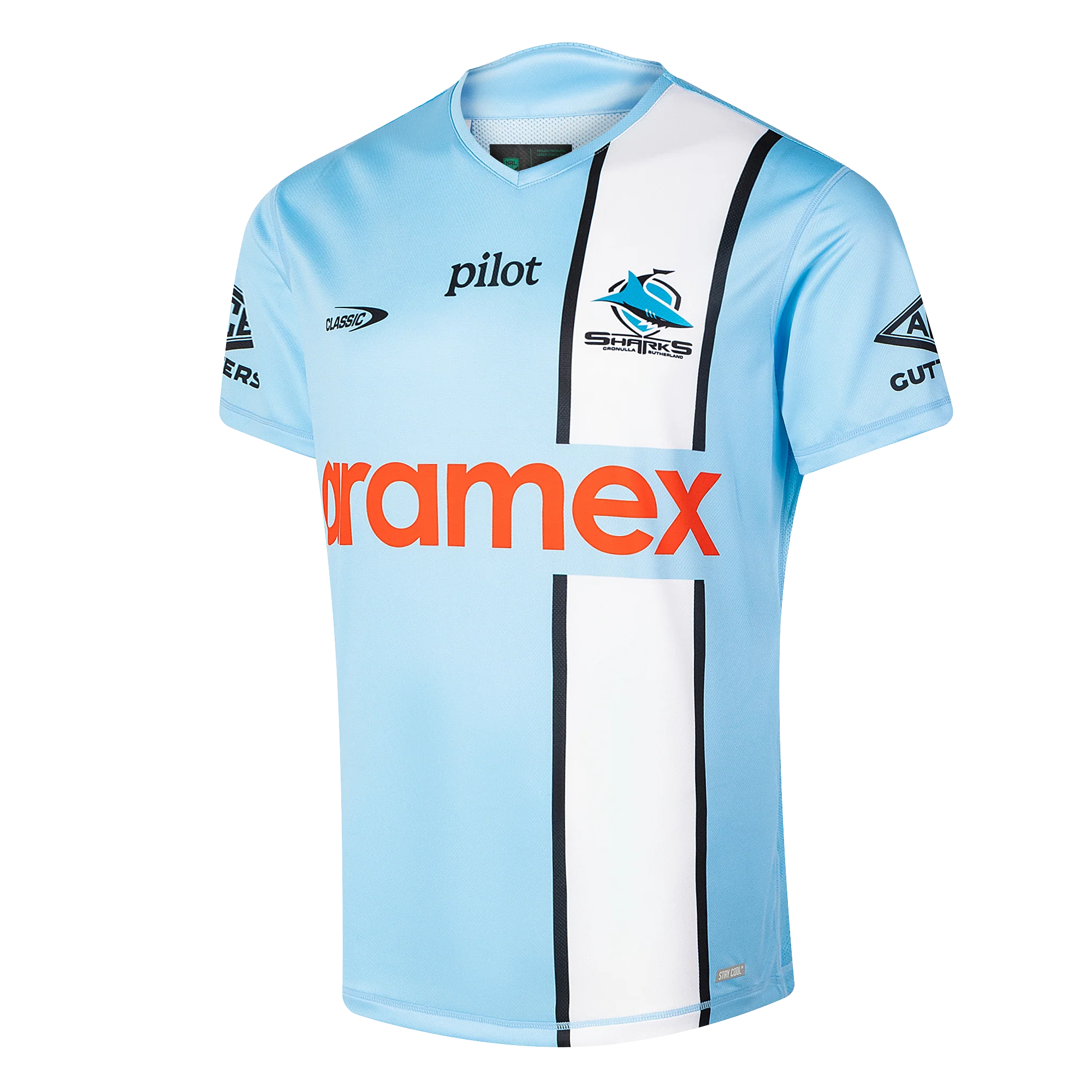 Cronulla Sharks Mens 2026 Pro Training Tee Blue - Image 2