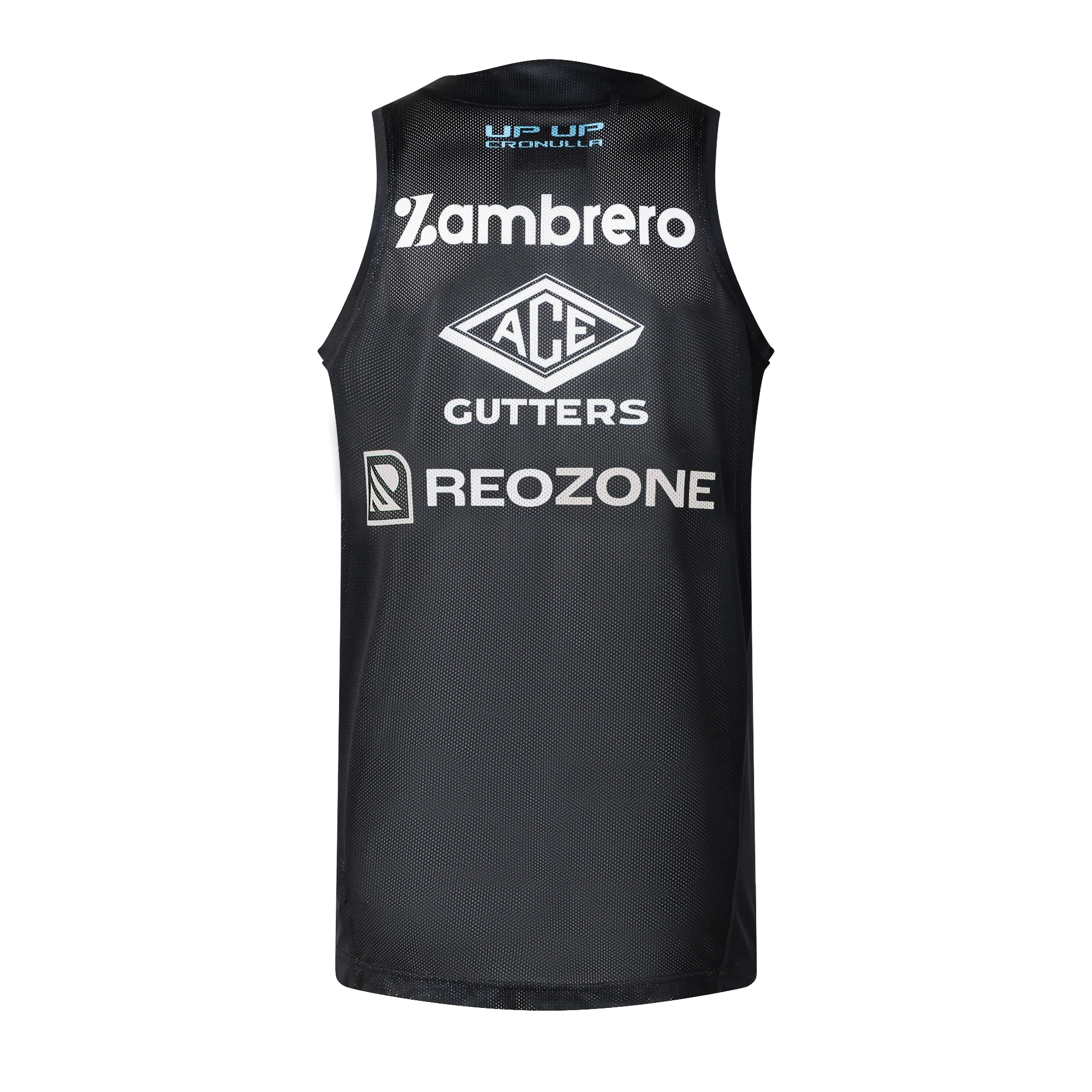 Cronulla Sharks Mens 2026 Pro Training Singlet Black - Image 3