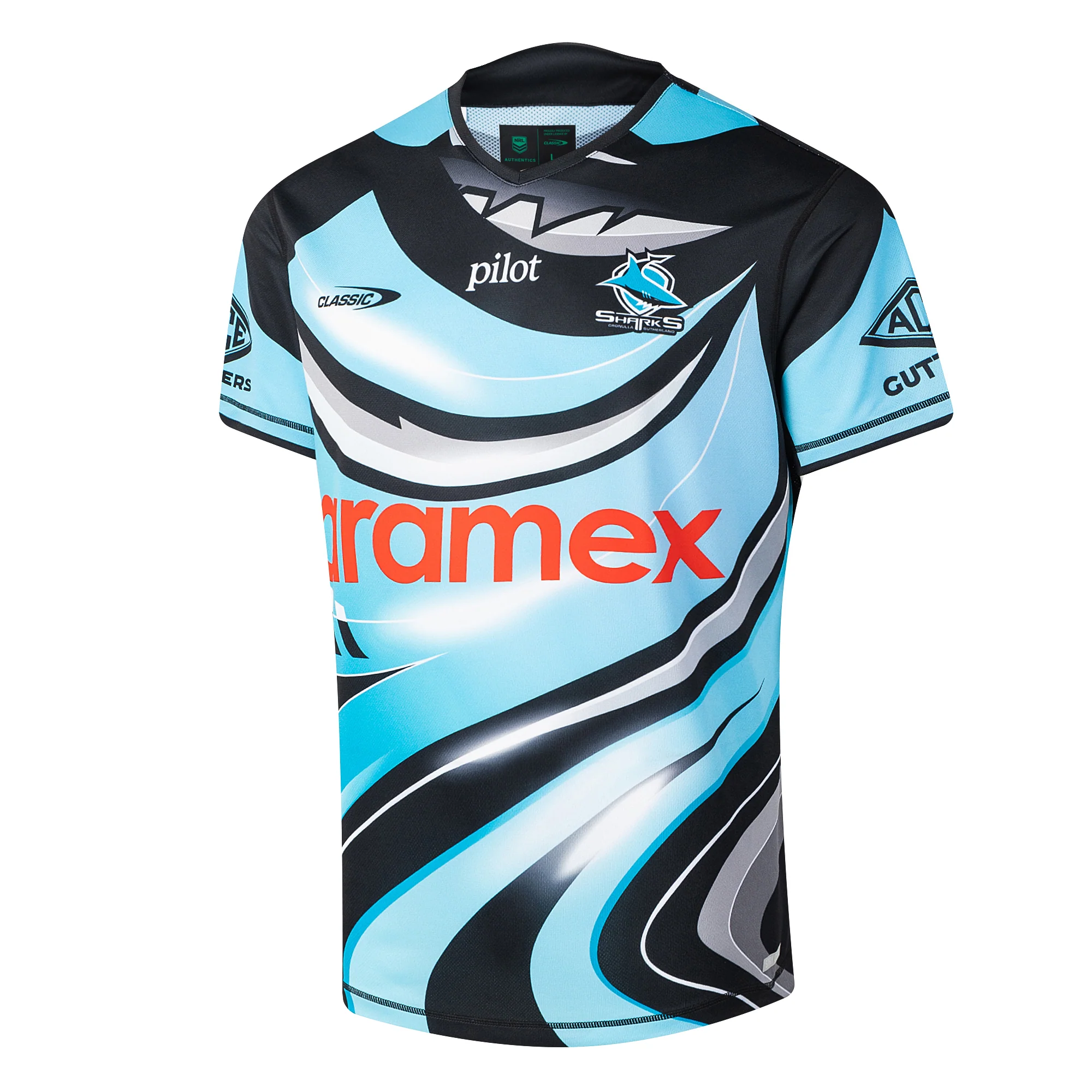 Cronulla-Sutherland Sharks Mens 2026 Pro Warm Up Tee - Image 2