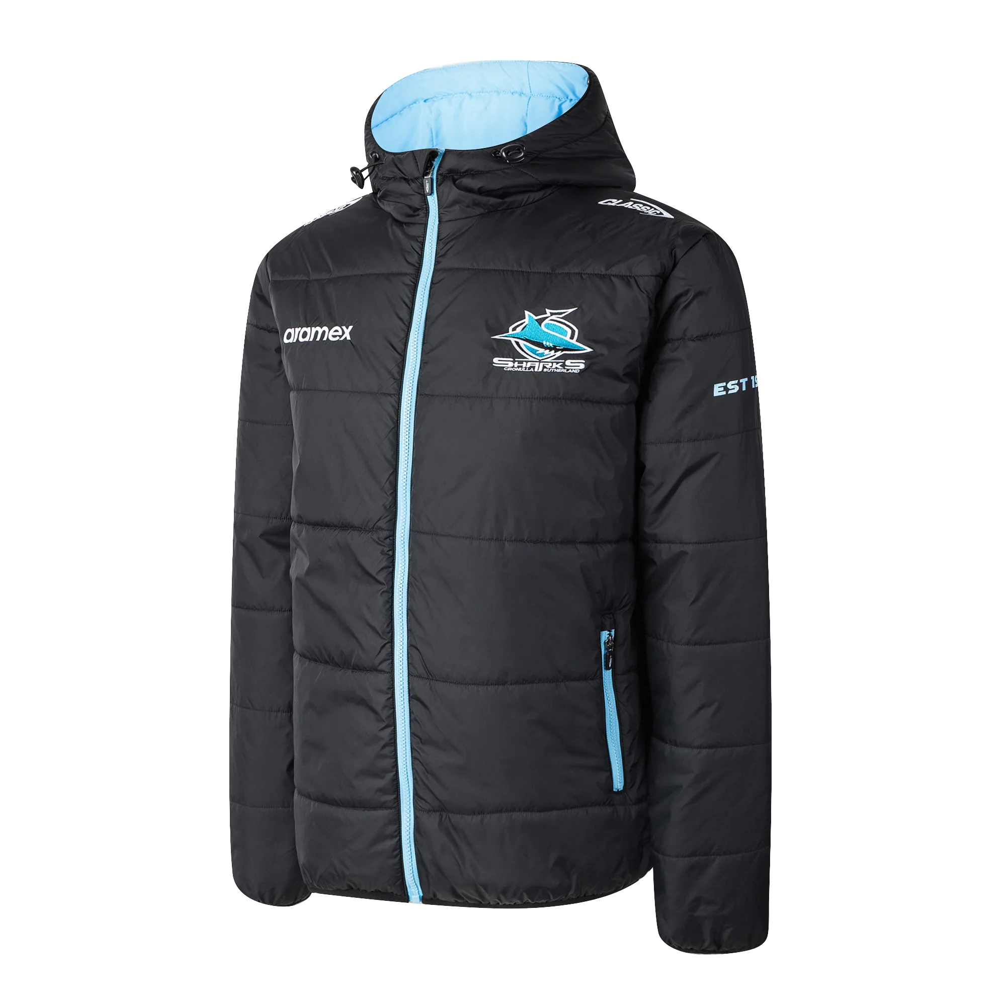 Cronulla-Sutherland Sharks Mens 2026 Puffer Jacket - Image 2