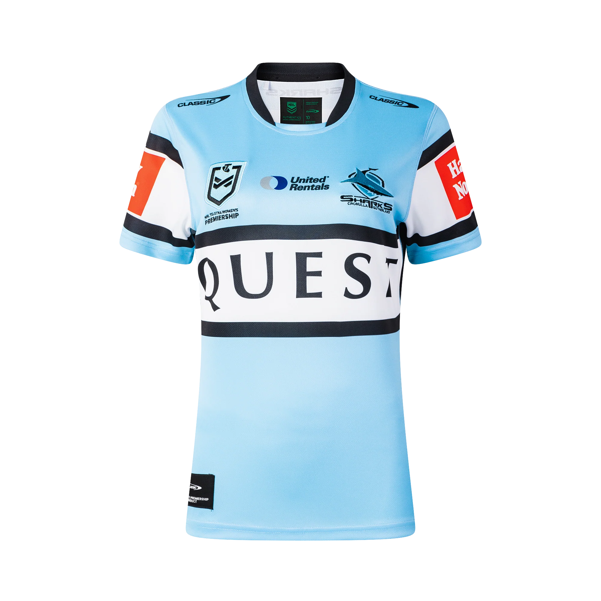 Cronulla-Sutherland Sharks NRLW Womens 2025 Home Jersey