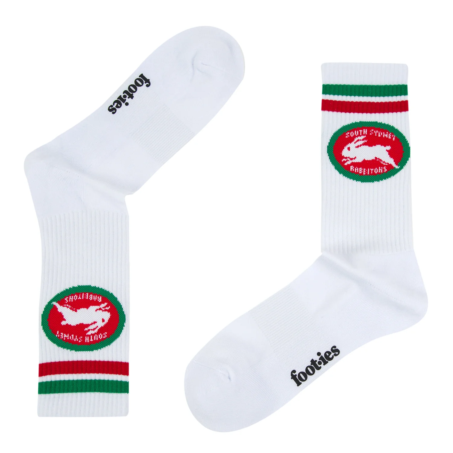 South Sydney Rabbitohs Retro Sneaker Sock 2 Pack - Image 3