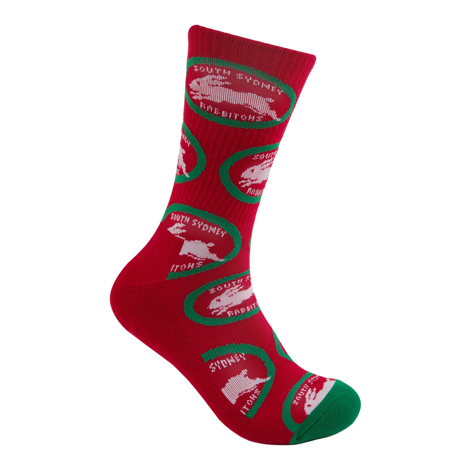 South Sydney Rabbitohs Retro Sneaker Sock 2 Pack - Image 6