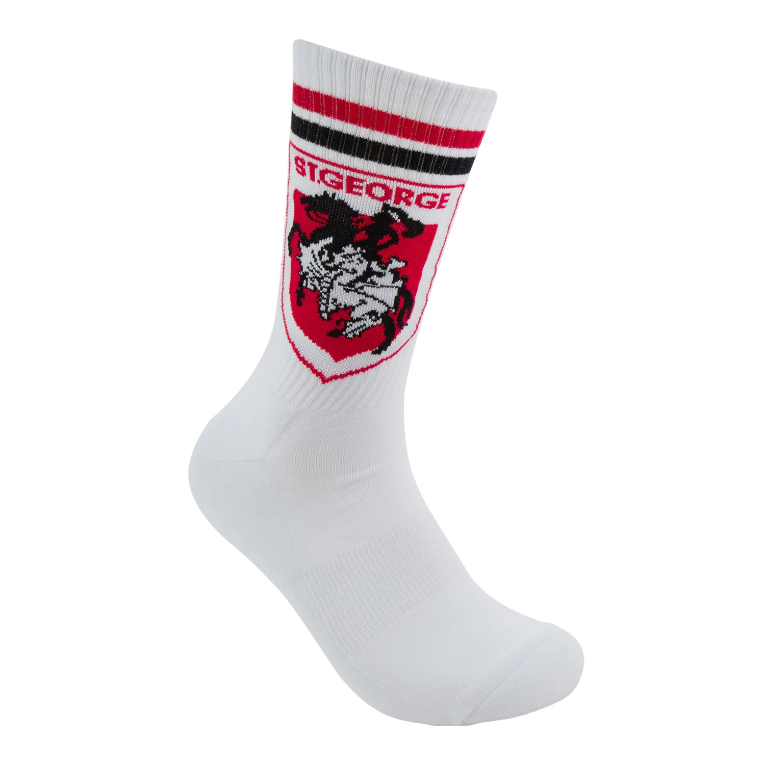 St George Illawarra Dragons Retro Sneaker Sock 2 Pack - Image 5