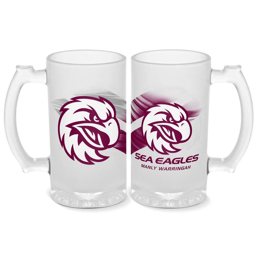 Manly Warringah Sea Eagles Stein Frosted 500ml
