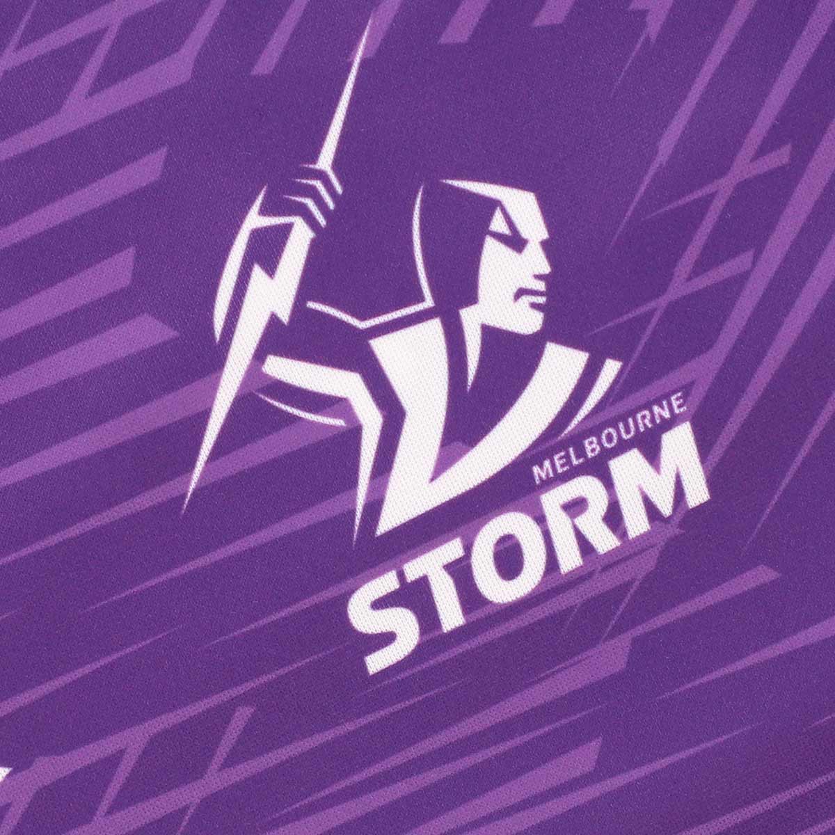 Melbourne Storm 2025 Mens Training T-Shirt Purple - Image 4