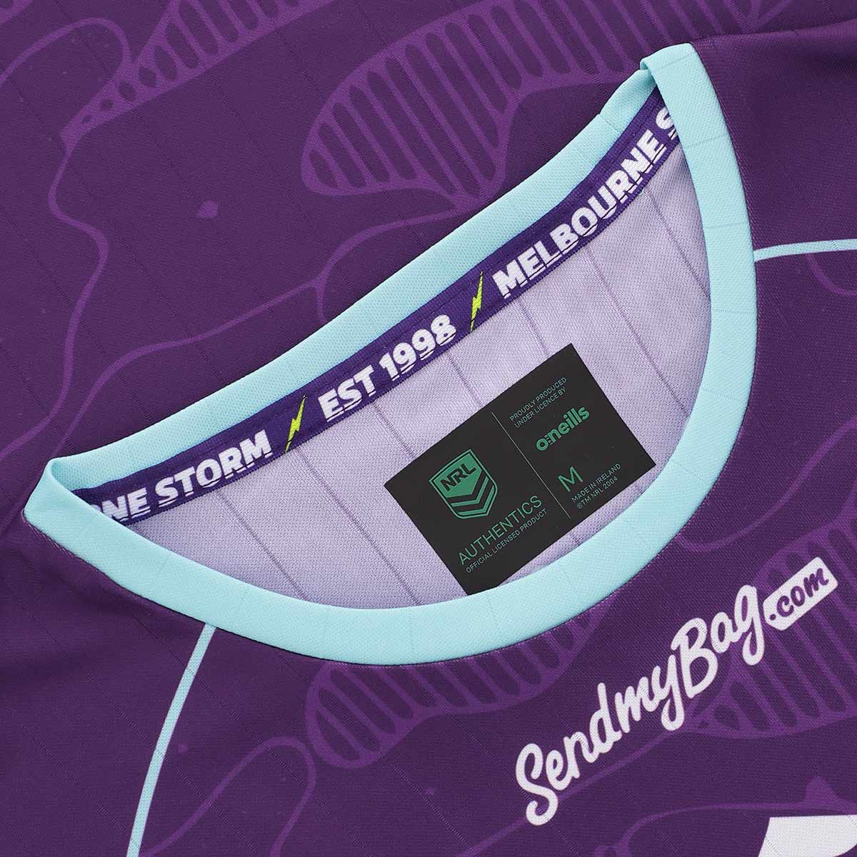 Melbourne Storm Mens 2026 Training Tee Purple - Image 3