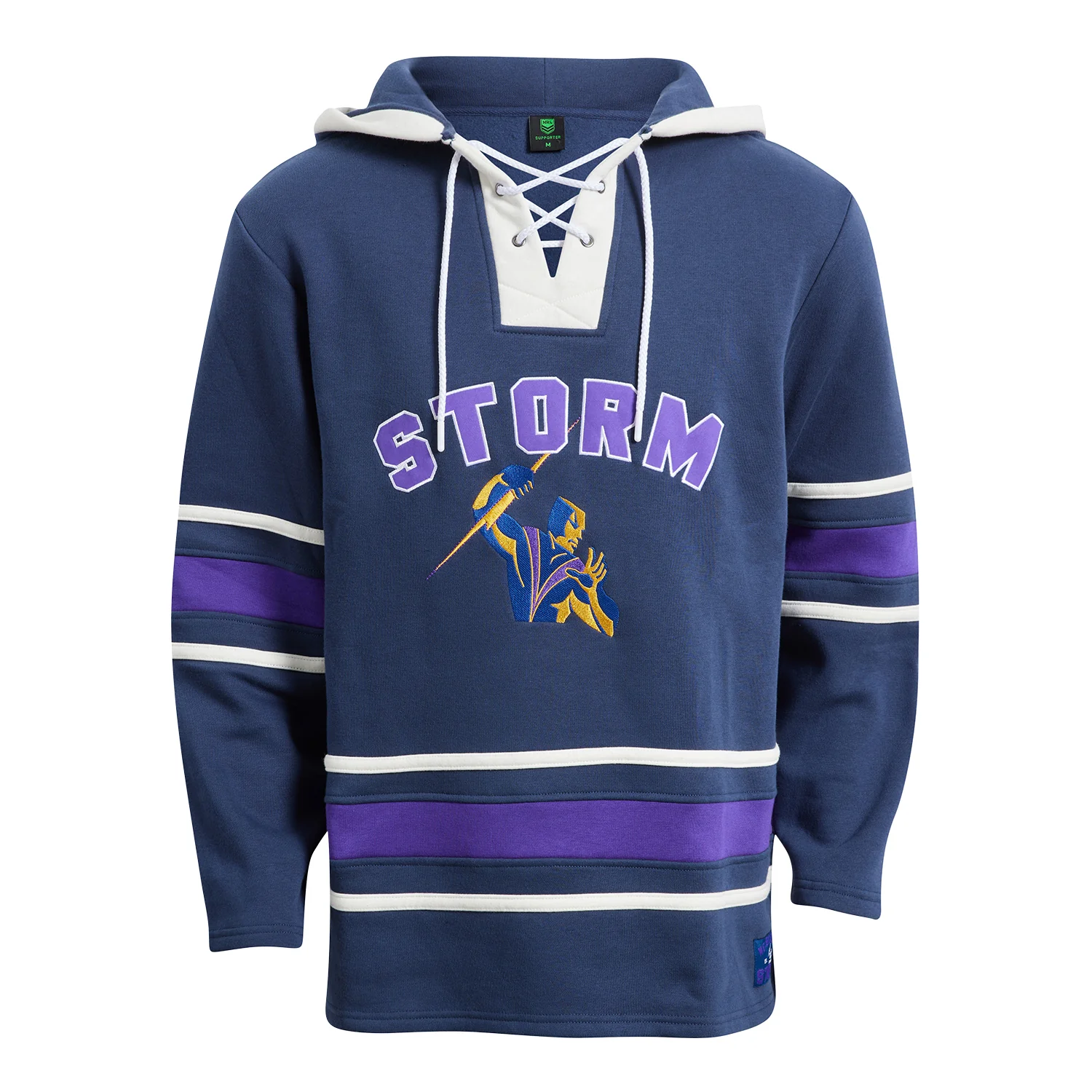 Melbourne Storm Mens Hockey Lace Up Hoodie