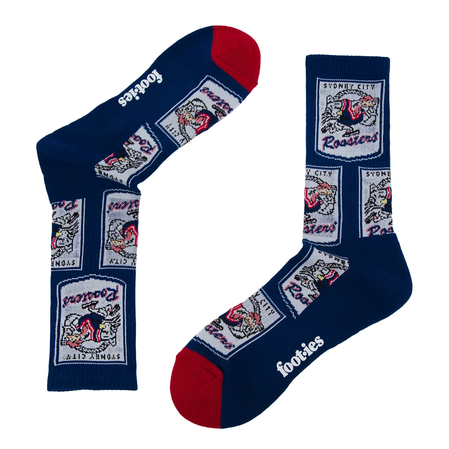 Sydney Roosters Retro Sneaker Sock 2 Pack - Image 4