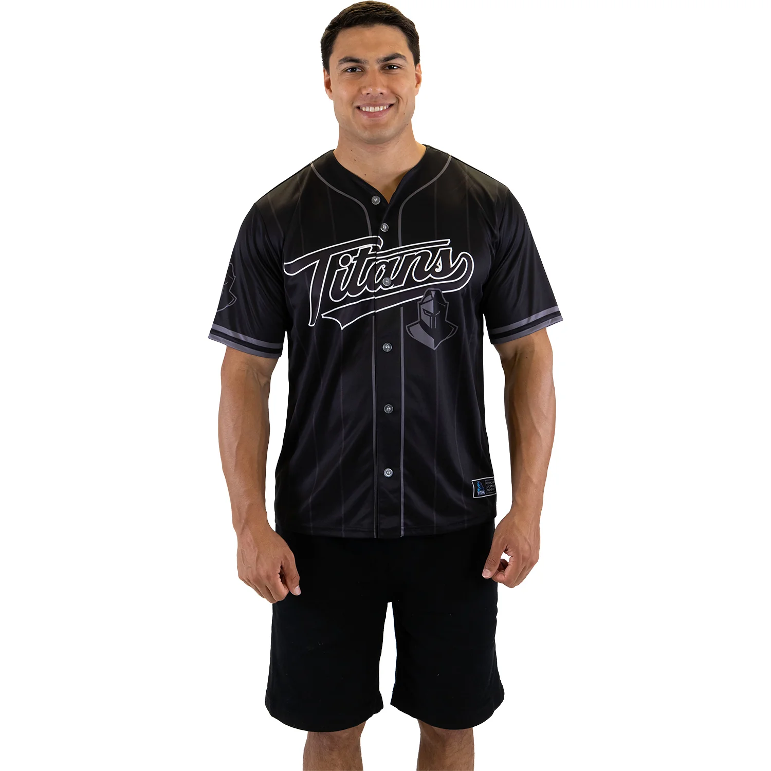 Gold Coast Titans Adult Blackout Baseball Shirt - Image 2