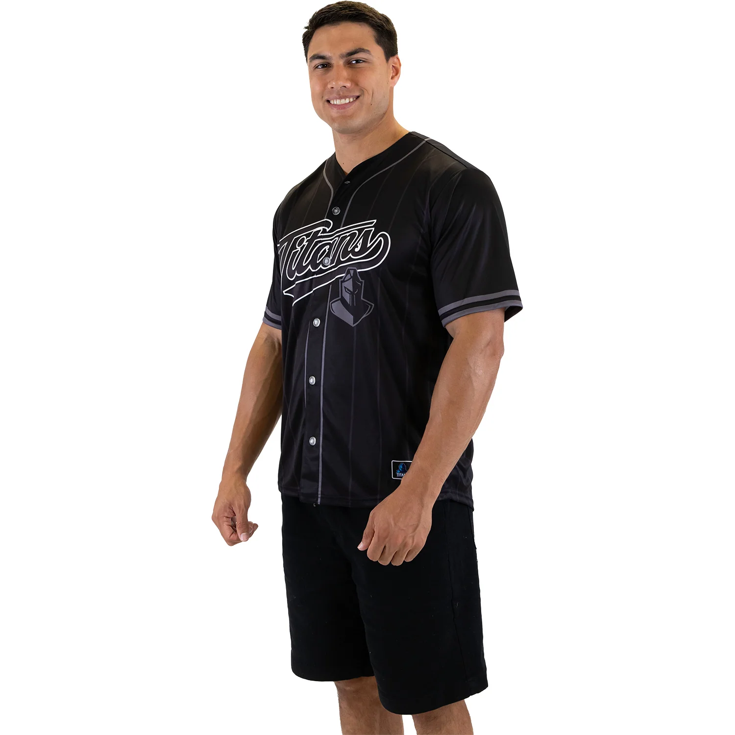 Gold Coast Titans Adult Blackout Baseball Shirt - Image 3