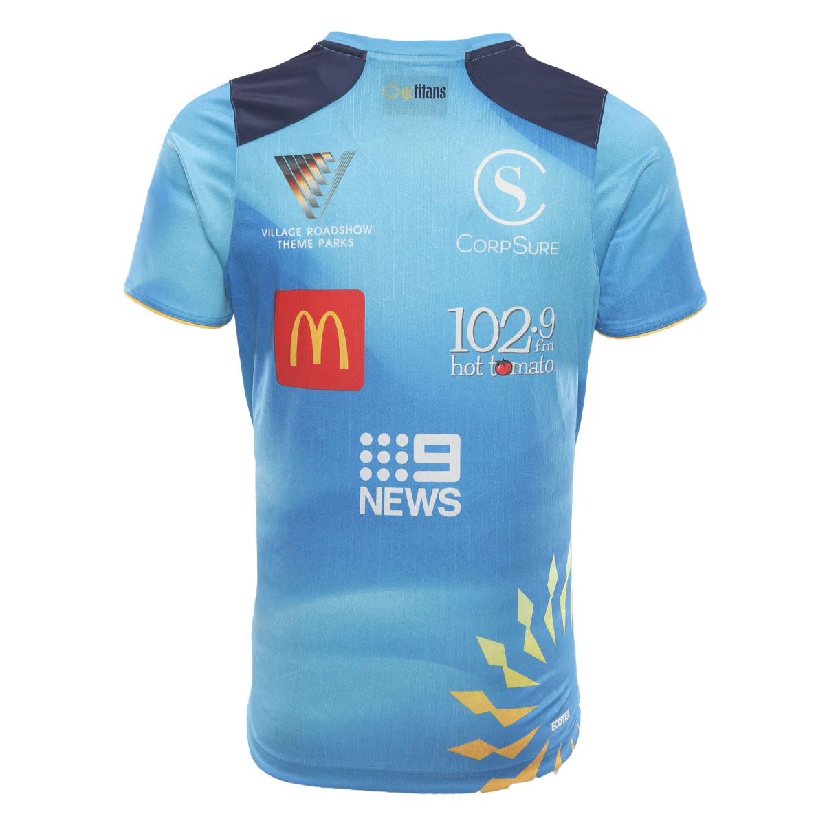 Gold Coast Titans Mens 2026 Training Tee Cyan - Image 4
