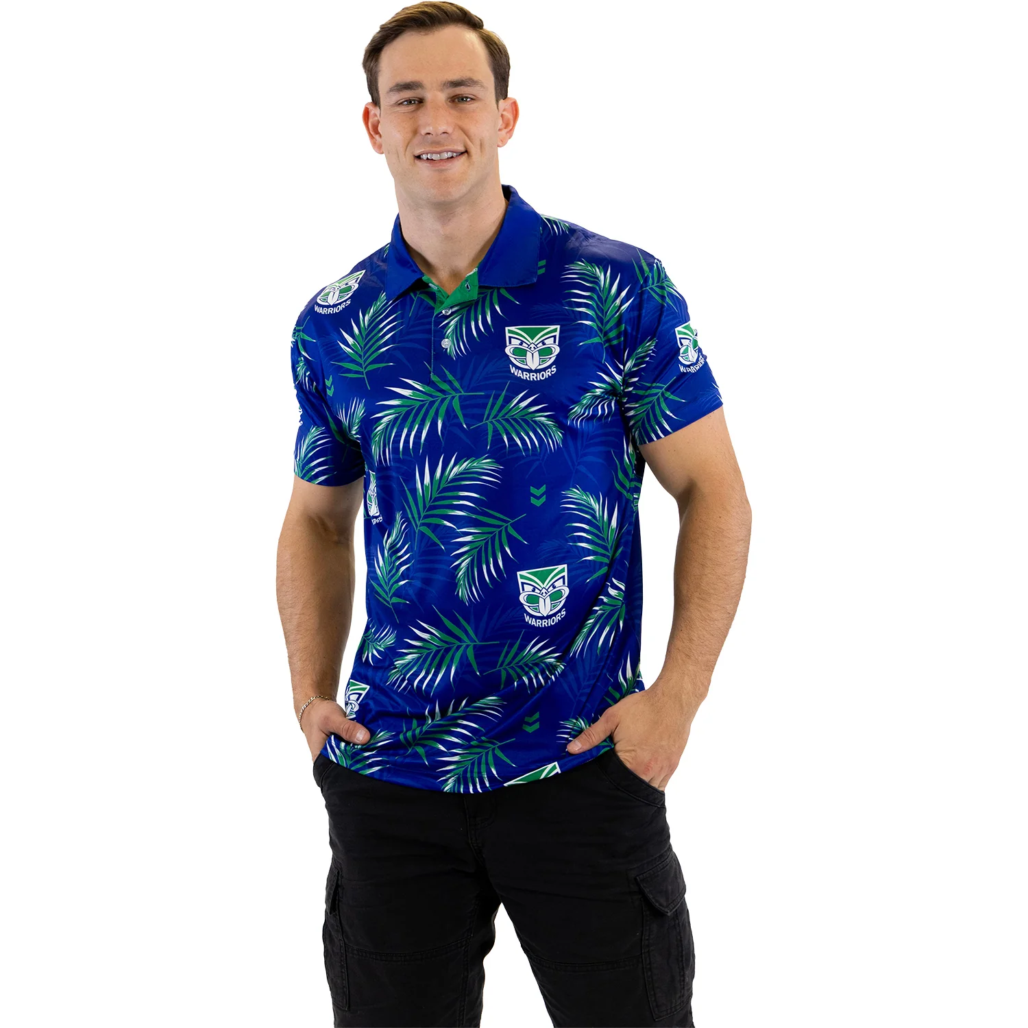 New Zealand Warriors Adult Palm Beach Golf Polo Shirt - Image 2
