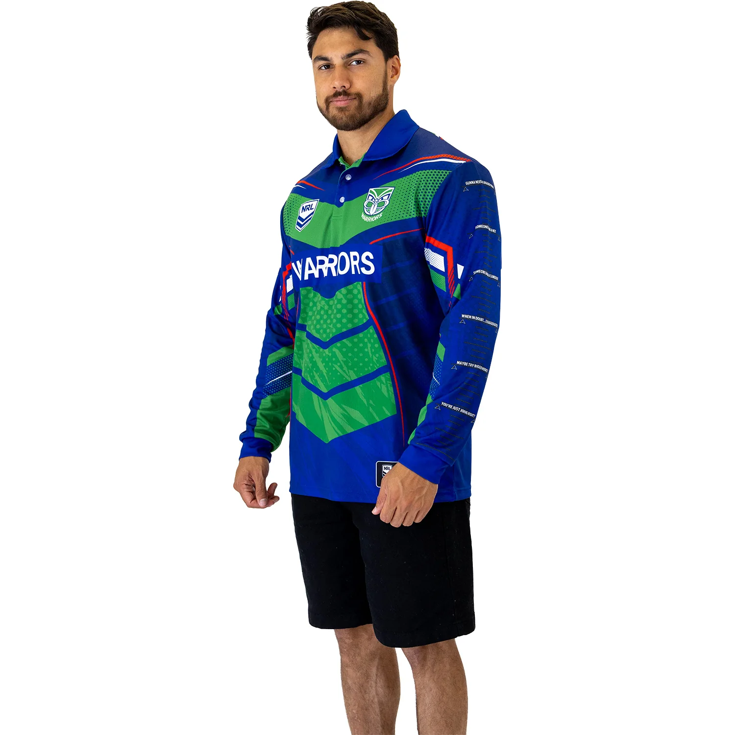 Warriors Cyber Fishing Shirt Mens - Image 3