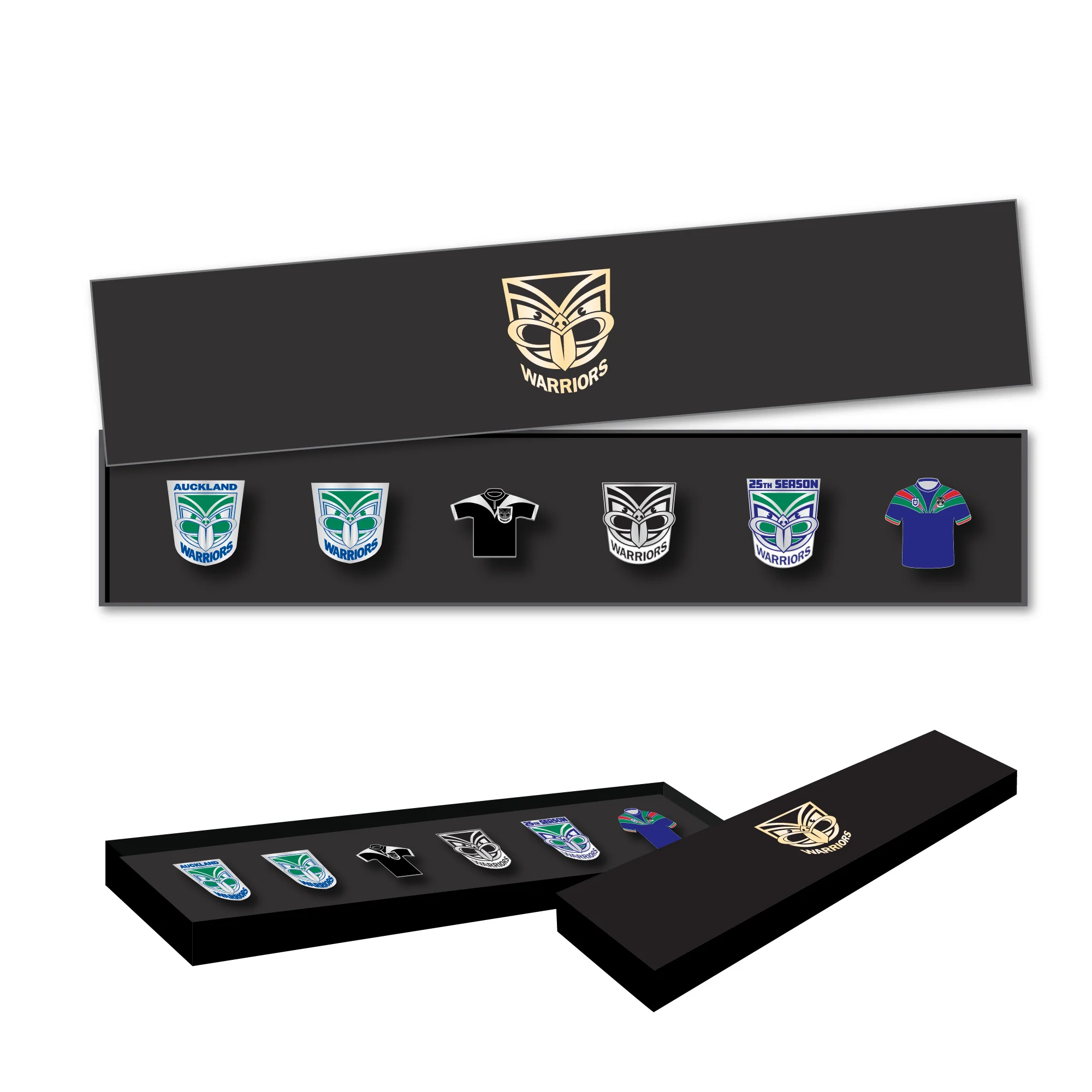 New Zealand Warriors Logo Pin Set - Image 2